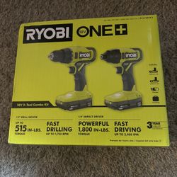 Ryobi One 18v 2 Tool Combo Kit 