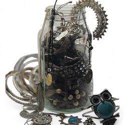 🪶 Earth Spirit Mystery Jewelry Jar ✦ Turquoise Owl Edition