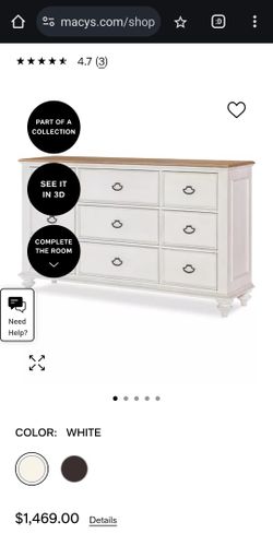White MANDEVILLE Dresser