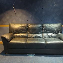Black Leather Couch