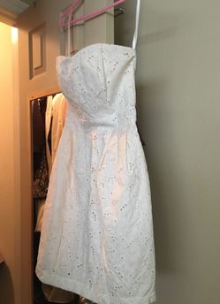Ladies Size 4 white dress.