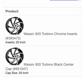 Massiv 920 Turbino Chrome Inserts