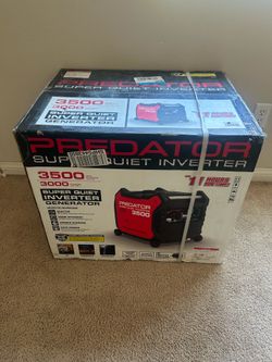 Brand New Predator 3500 Super Quiet Inverter Generator – Sealed in Box