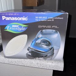 Panasonic, 360 Freestyle, Metallic Blue, Cordless Steam Iron