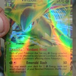Chinese Pokemon Trading Card Virizion EX Mint 