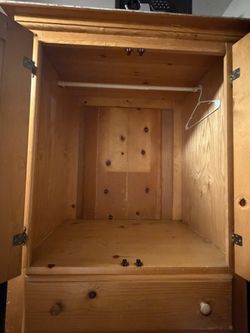 Wooden closet dresser 