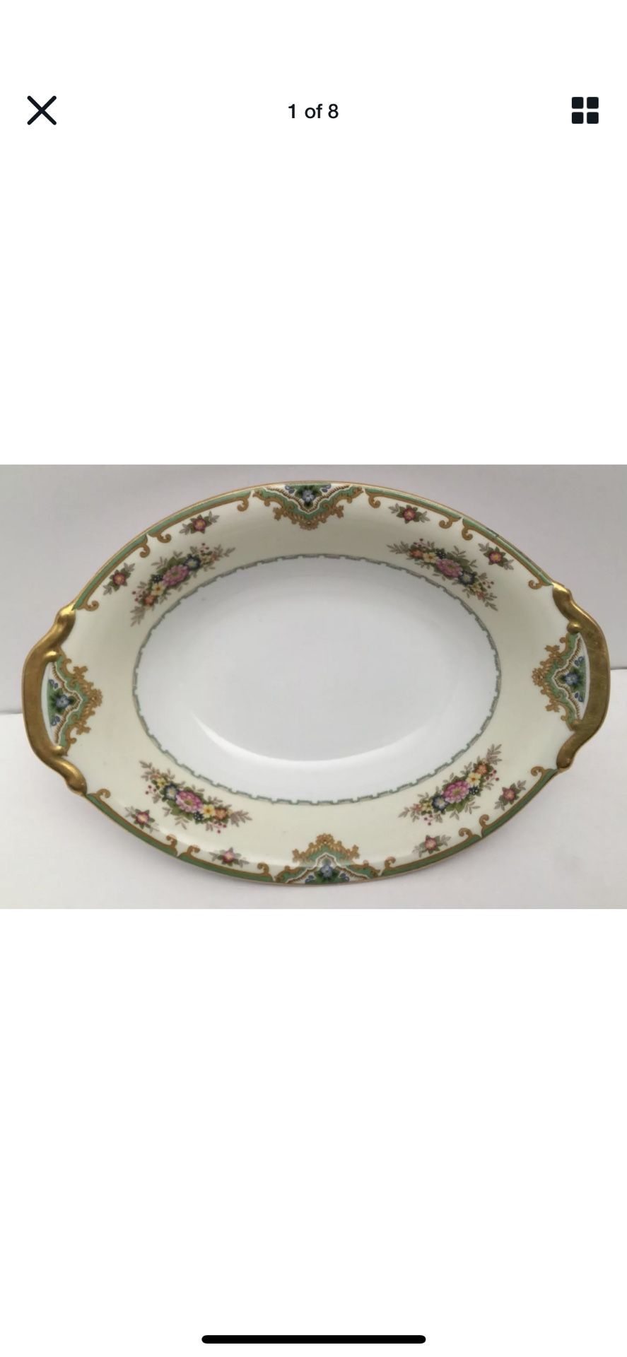 Meito Serving platter porcelain