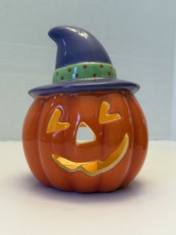 Vintage hallmark Jack O lantern Candle Holder