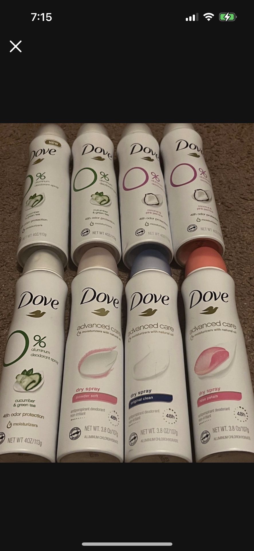 Dove Deodorant $4 Each