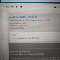 Country Thunder 3 Wristbands And Crown Camping