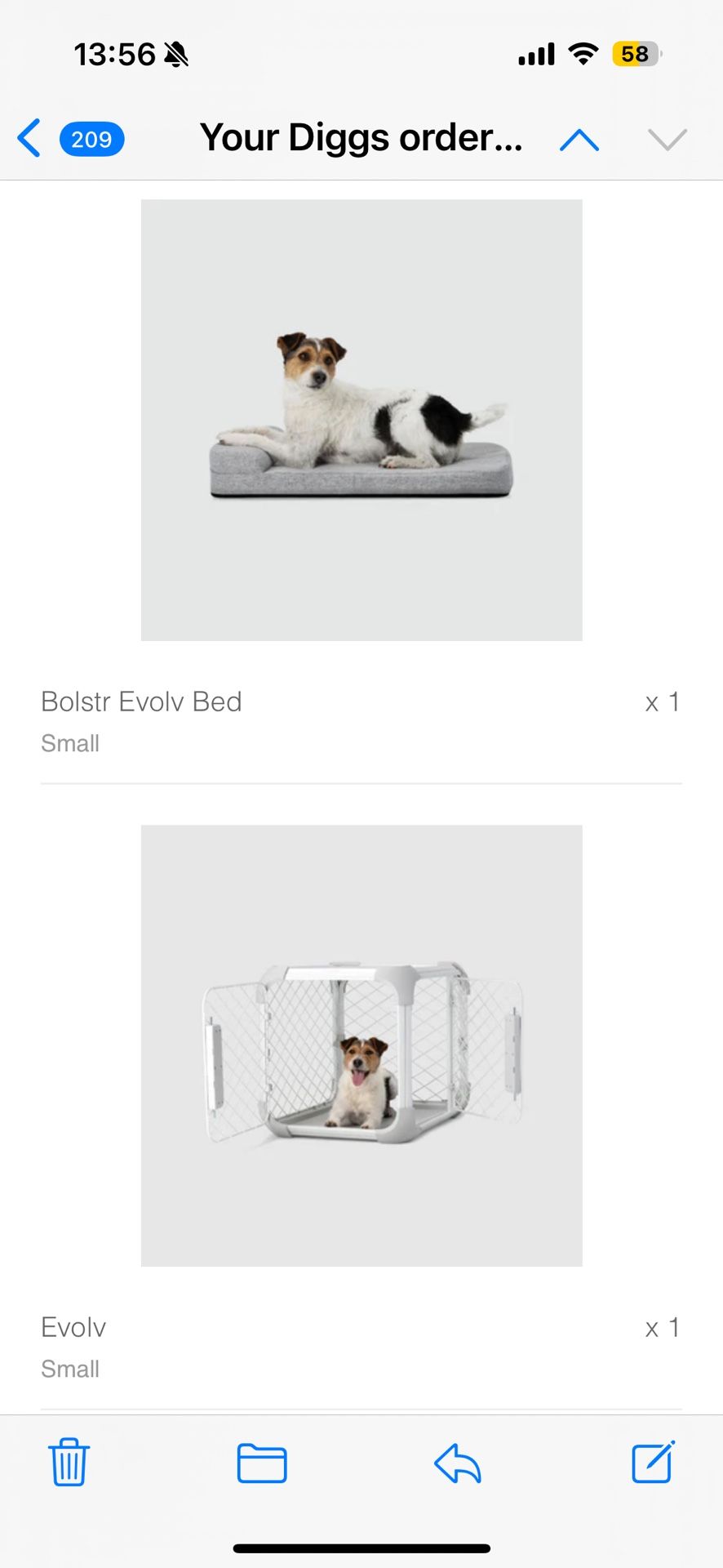 Digge Dog Crate And Bed