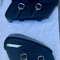 Harley Davidson Leather Saddlebags