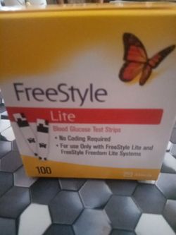 Freestyle glucose test strips