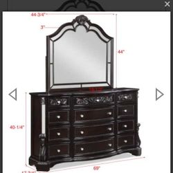 Bankston Dark Brown Panel King Bedroom Set