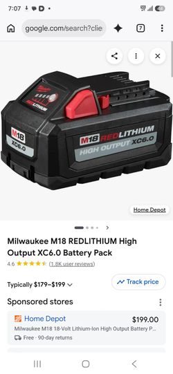 Milwaukee m18 high output