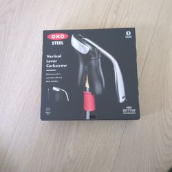 OXO Steel Vertical Lever Corkscrew – New in Box