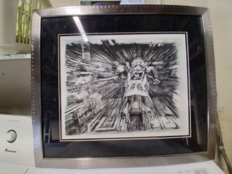 Framed Signed Jeremy McGrath Motocross Art Print