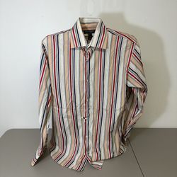 Banana Republic Men's XL, 17 Shirt Long Sleeve Button Uo Multicolor 100% Cotton