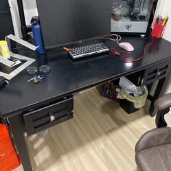 Black Office Desk