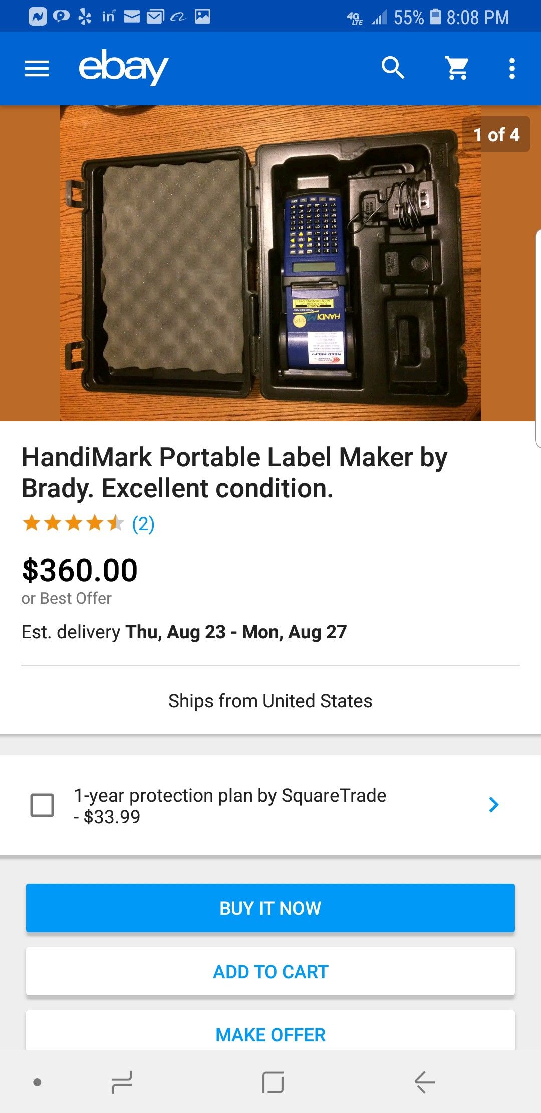Brady handiMARK PORTABLE LANEL MAKER