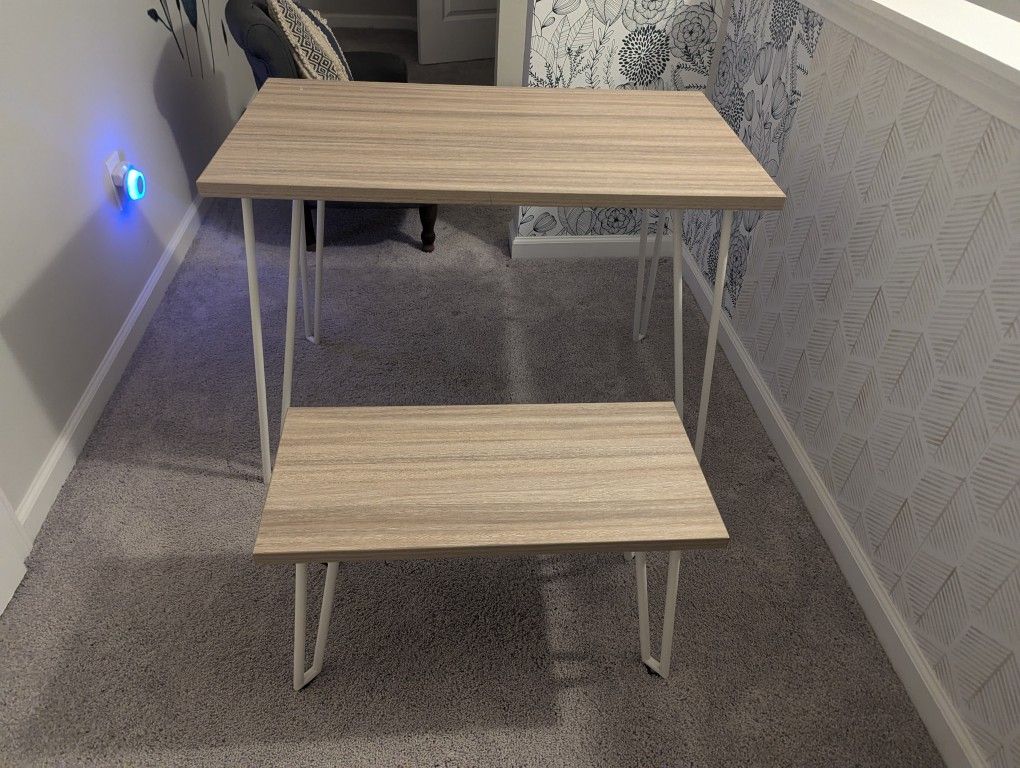 Kids Desk And bench