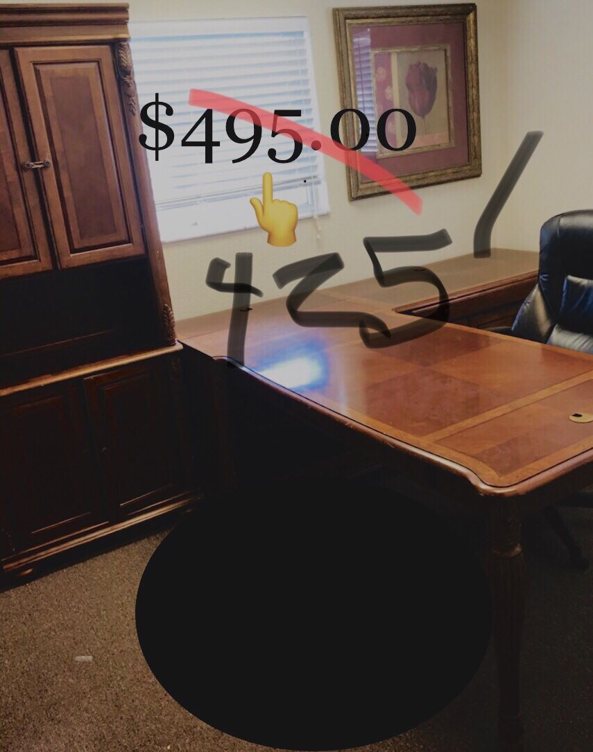 Havertys Desk & bookshelf