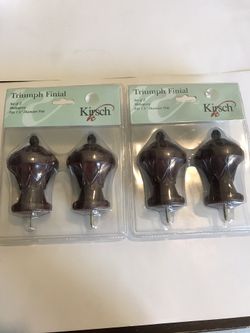 Triumph Finial Curtain Rod Drapery Pole Decorative Ends