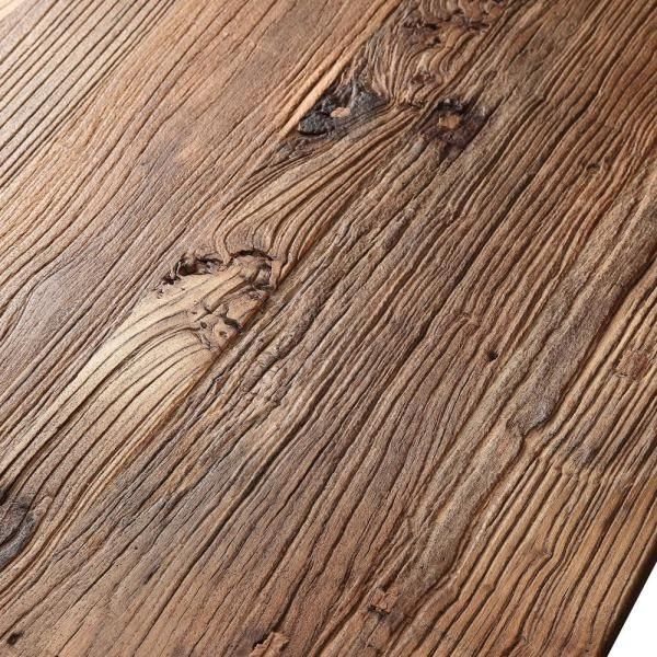Harper & Bright - Brown/Black Medium Rectangle Wood Coffee Table with Casters