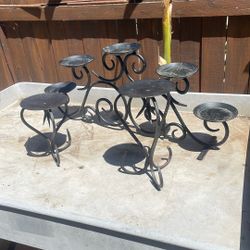 Iron Candle Holder/ Decor