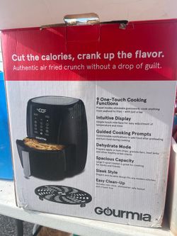 Gourmia 5qt Digital Air Fryer - Black FryForce 360 Technology
