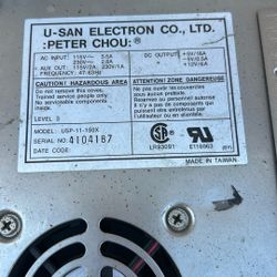U-SAN Electron Peter Chou Arcade Power Supply For Neo Geo 