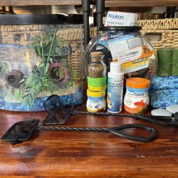 Fish Tank, Food, And Tank Filter