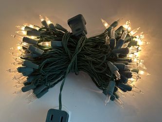 Loose Set UL Decorative Lighting String – 100 LED Clear Icicle Lights
