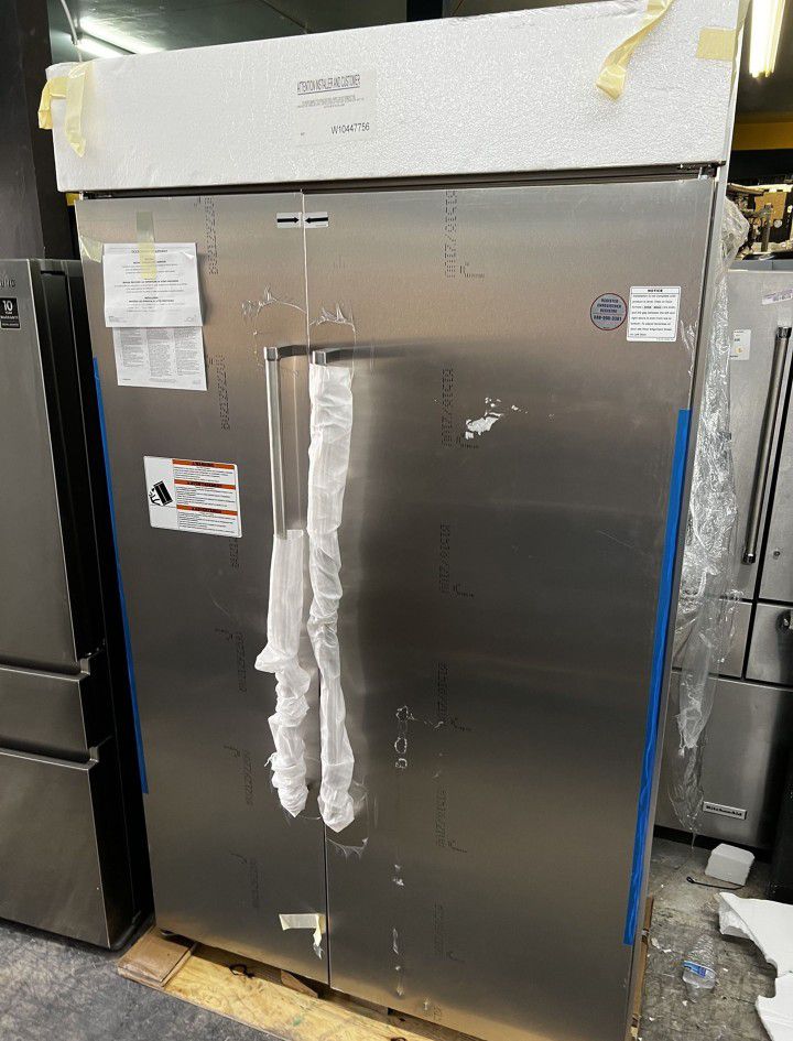 KITCHEN AID BUILT IN 48INCH SIDE BY SIDE REFRIGERATOR