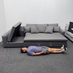 ❌85% OFF❌  Oxford Sectional Slope Arm 120" Pop-Up Sleeper Couch  - Room & Board - I Can Deliver