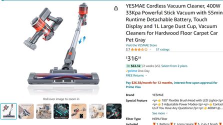 Cordless Powerful Vacuum 