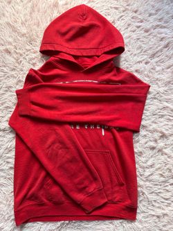 Red Gildan hoodie