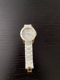 FOSSIL Multifunction White Ceramic Watch