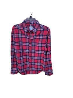 Goodfellow & Co. Red Plaid Top