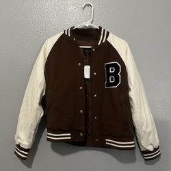 Love Tree Patch Varsity Jacket