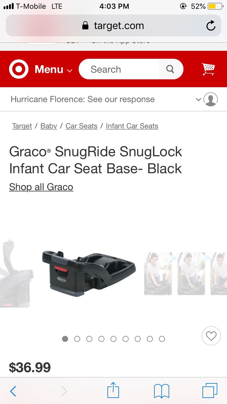 Brand new car seat base