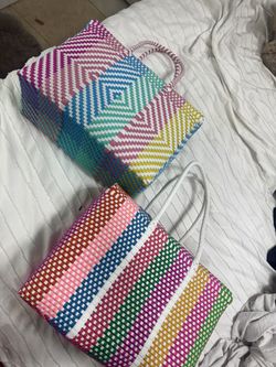 Beach bags, handmade straight from Mexico they each go for 25