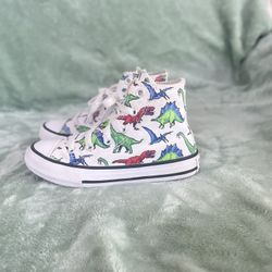 High Top Dino Print Converse 
