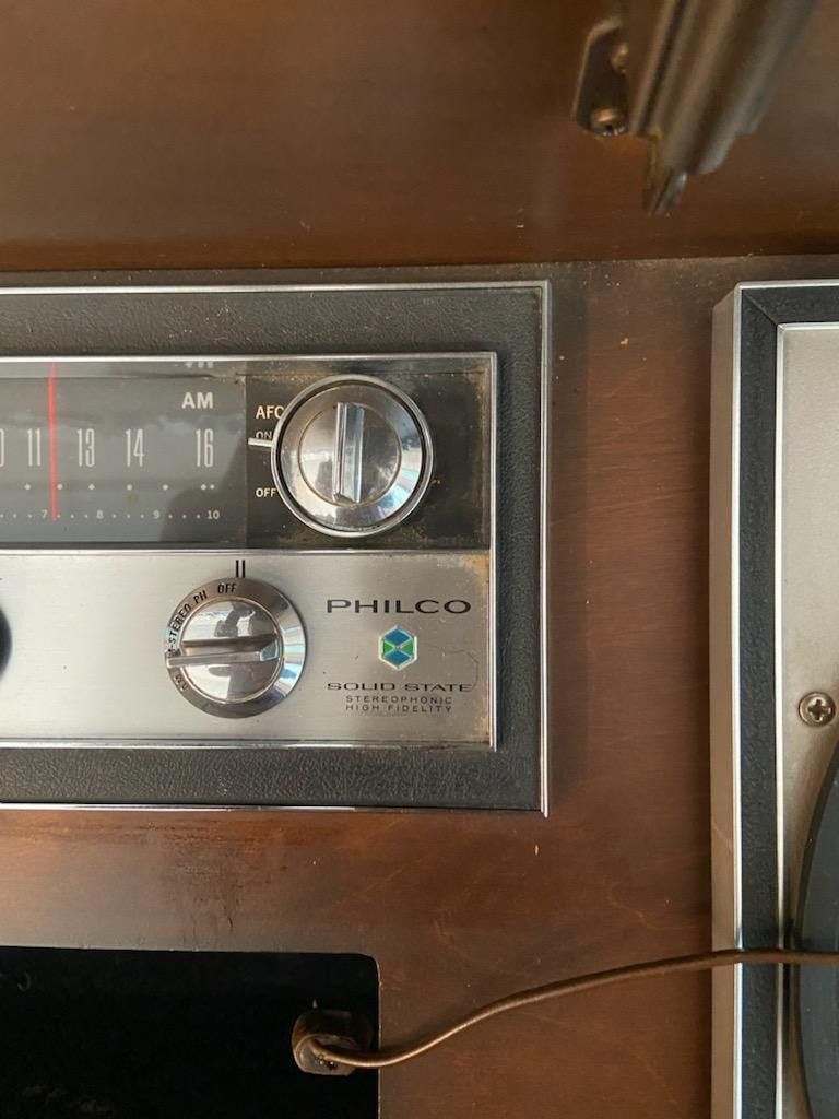 Vintage Philco Cabinet Radio/Record Player