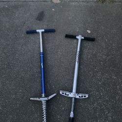 2 Vintage Pogo Sticks 