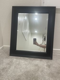 Black Framed Mirror 