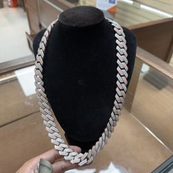 Moissanite Silver Chain