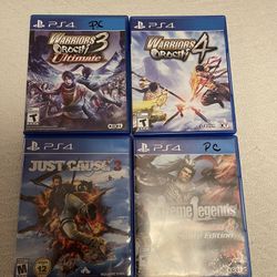 4 PlayStation 4 Games Like New
