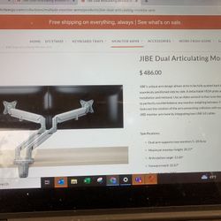 Computer Dual Monitor Arm Brand New And In The Box