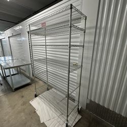 6-Tier Chrome Shelving Rack